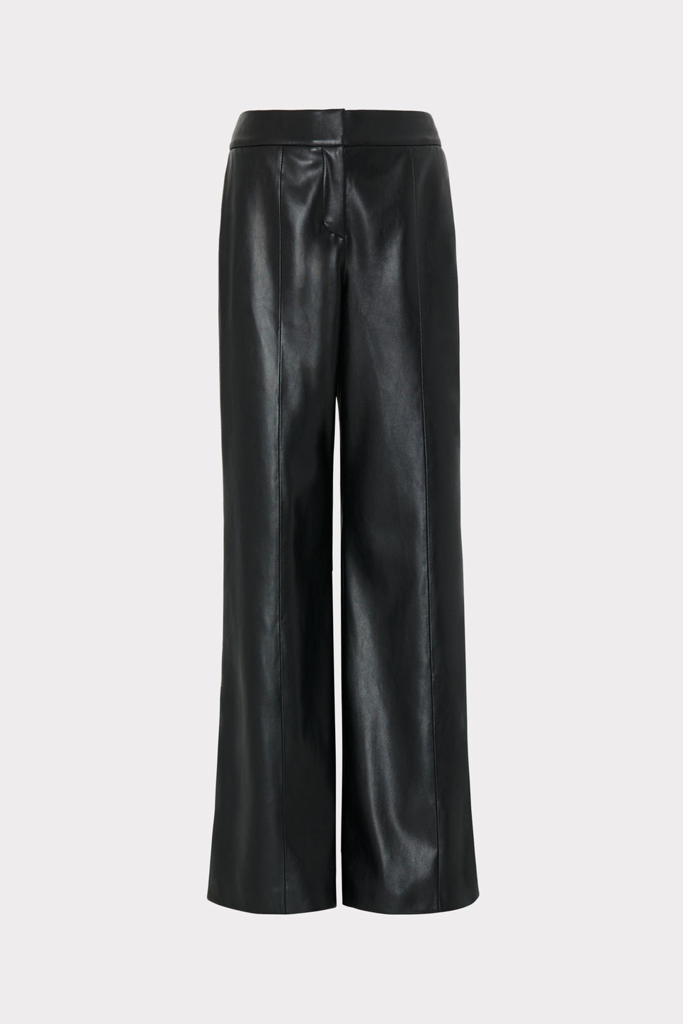Nash Vegan Leather Pants in Black - MILLY in Black