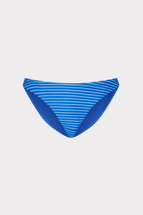 Blue Multi Striped Bikini Bottom - Flat Lay | MILLY