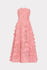 Petunia Lace Gown in Rose Quartz