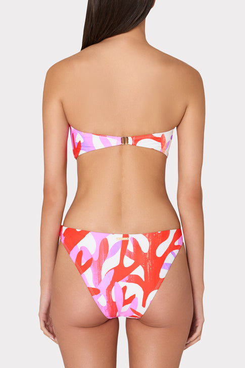 Italian Under The Sea Bandeau Bikini Top Pink Multi Image 5 of 9