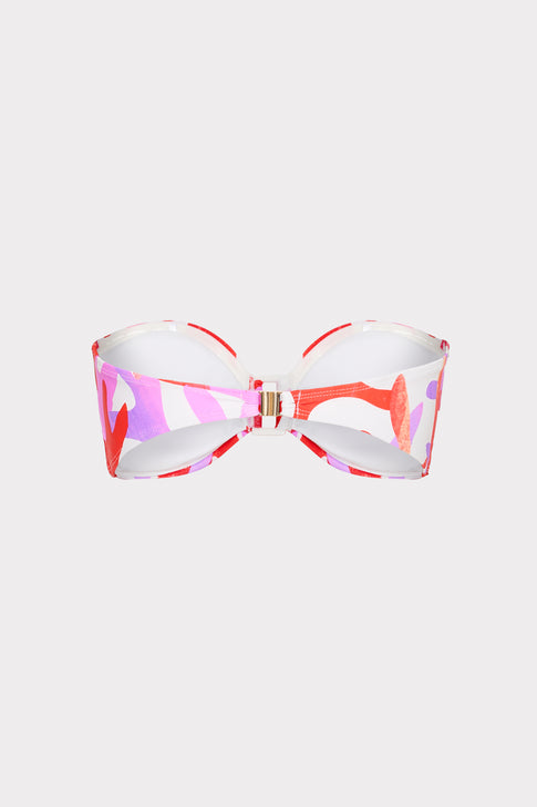 Italian Under The Sea Bandeau Bikini Top Pink Multi Image 7 of 9