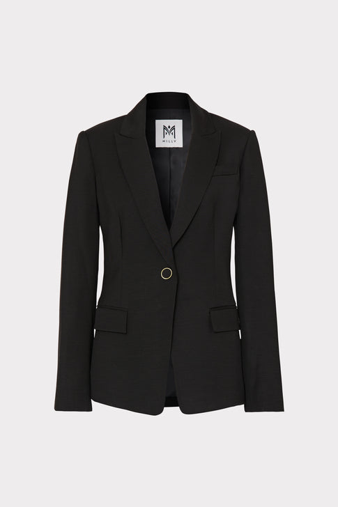 Alexa Viscose Twill Jacket Black Image 1 of 4