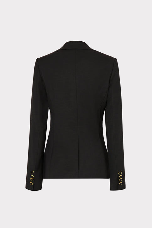 Alexa Viscose Twill Jacket Black Image 4 of 4