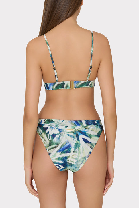 Tropical Paradise Bikini Top Green Multi Image 3 of 4