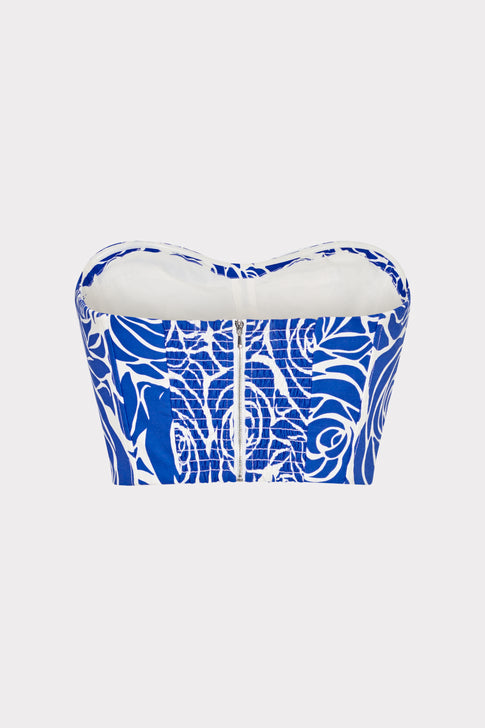 Nelsey Rose Bustier Top Blue/White Image 6 of 6