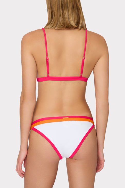 Positano Color Block Bikini Bottom Pink Multi Image 3 of 4