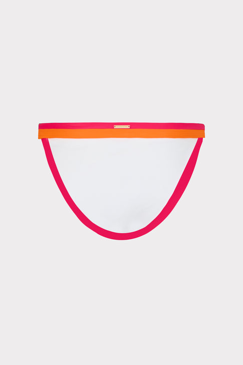 Positano Color Block Bikini Bottom Pink Multi Image 4 of 4