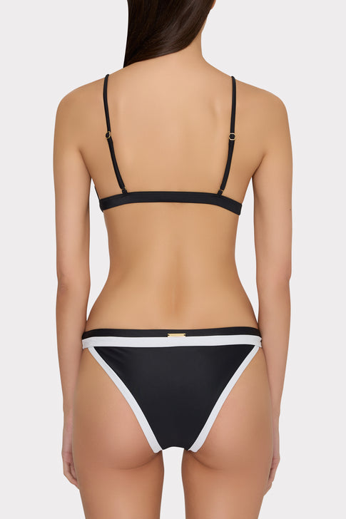 Positano Color Block Bikini Top Black Multi Image 3 of 4