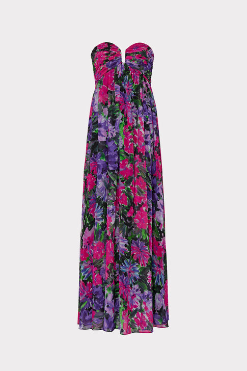 River Garden Floral Dress Purple Multi Image 1 of 4