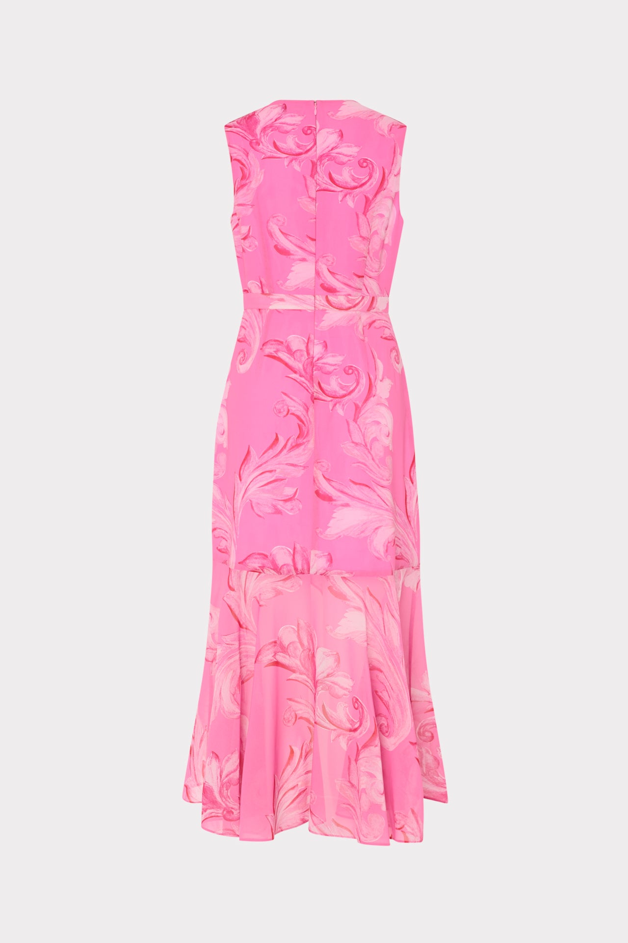 pink print midi dress Nanci Printed Midi Dress in Pink