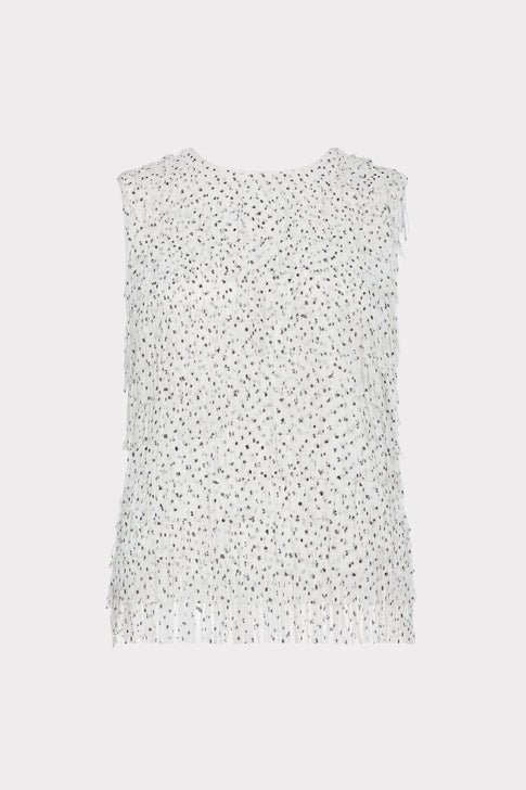 Royce Polka Dot Fringe Top