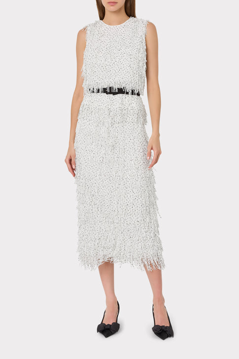Royce Polka Dot Fringe Top