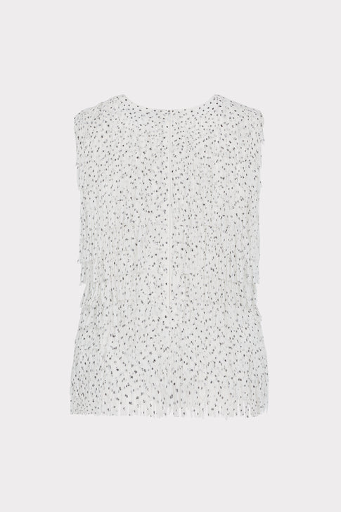 Royce Polka Dot Fringe Top