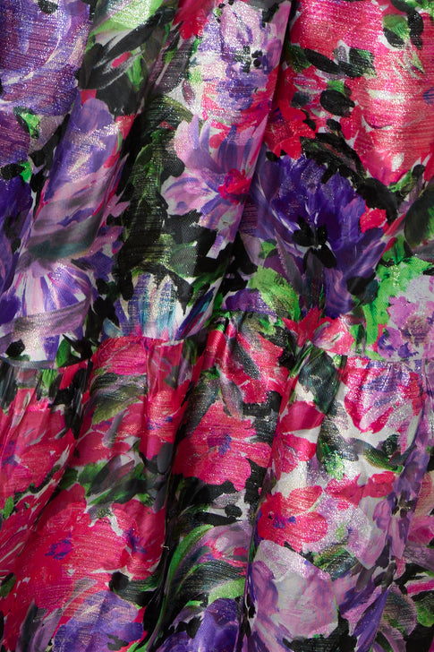 Hayden Garden Floral Dress Purple Multi Image 4 of 5