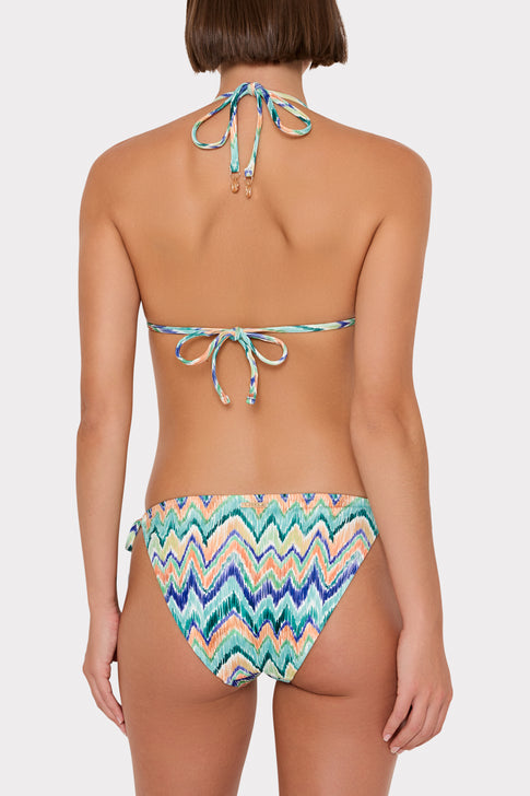 Tropical Chevron Triangle Bikini Set - On Model Back | MILLY