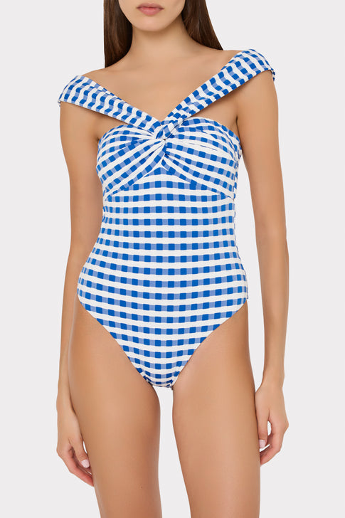 Betsy Jacquard Cottage Bandeau One Piece