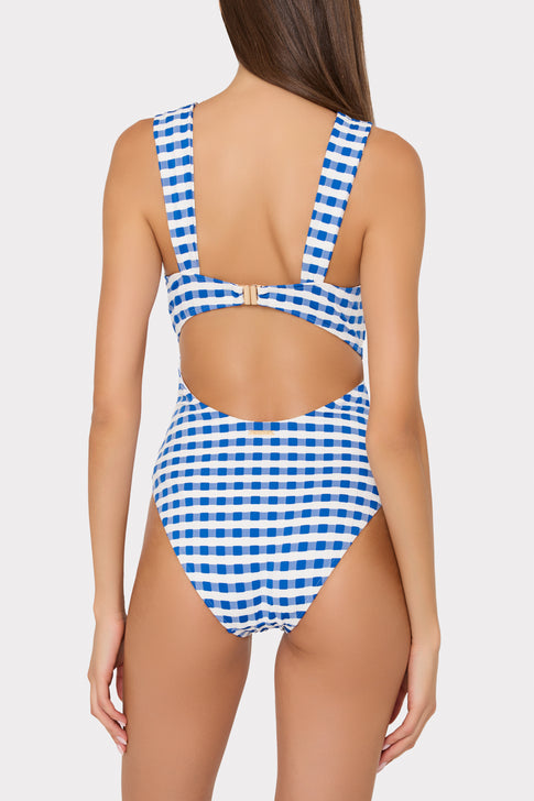 Betsy Jacquard Cottage Bandeau One Piece