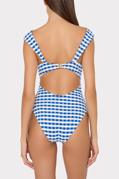 Betsy Jacquard Cottage Bandeau One Piece