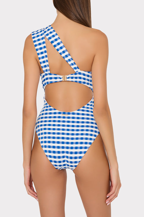 Betsy Jacquard Cottage Bandeau One Piece