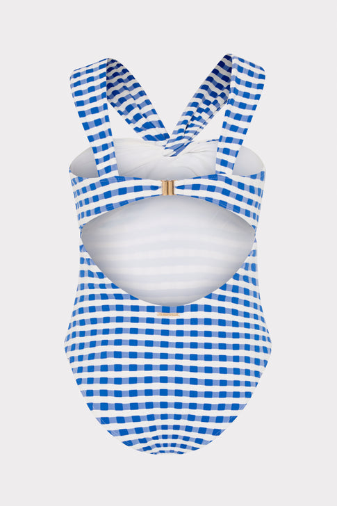 Betsy Jacquard Cottage Bandeau One Piece
