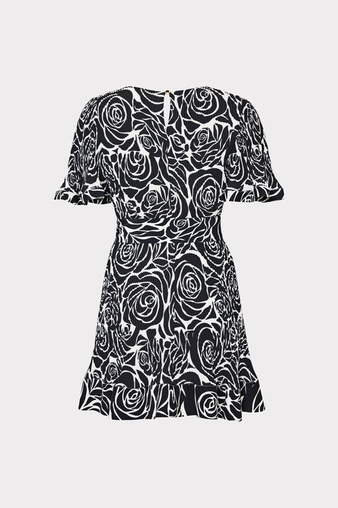 Lumi Black Rose Pleated Dress Black Rose Image 5 of 5