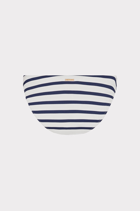 Margot Nautical Stripe Bikini Bottom Navy/White Image 4 of 4