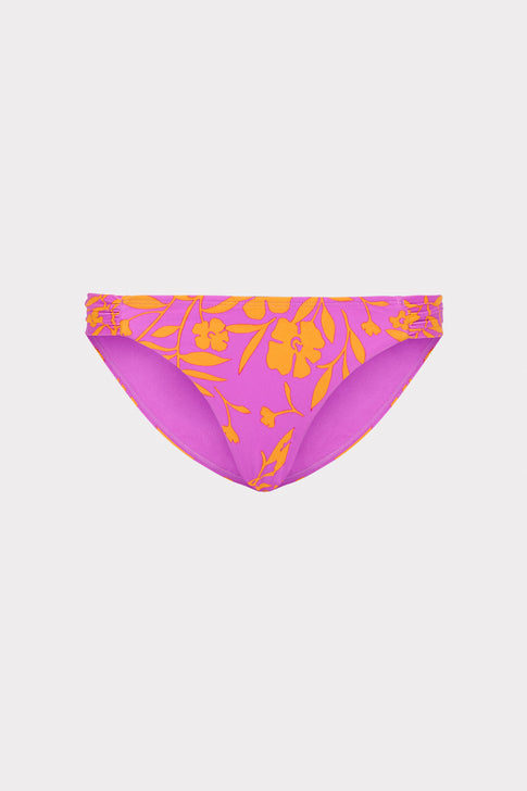 Marigold Aroma Ruched Sides Bikini Bottom Multi Image 1 of 4