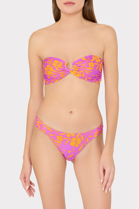 Marigold Aroma Ruched Sides Bikini Bottom Multi Image 2 of 4