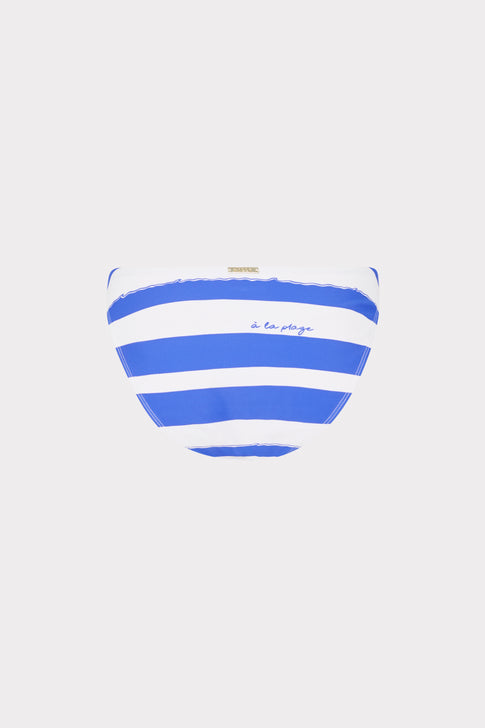 Blue and white striped designer swimsuit bottom - Product Detail | MILLY