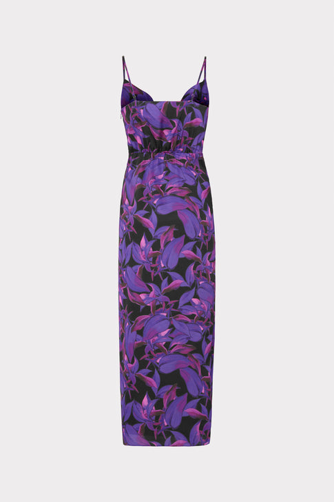 Lilliana Floating Petals Dress Purple Multi Image 4 of 4