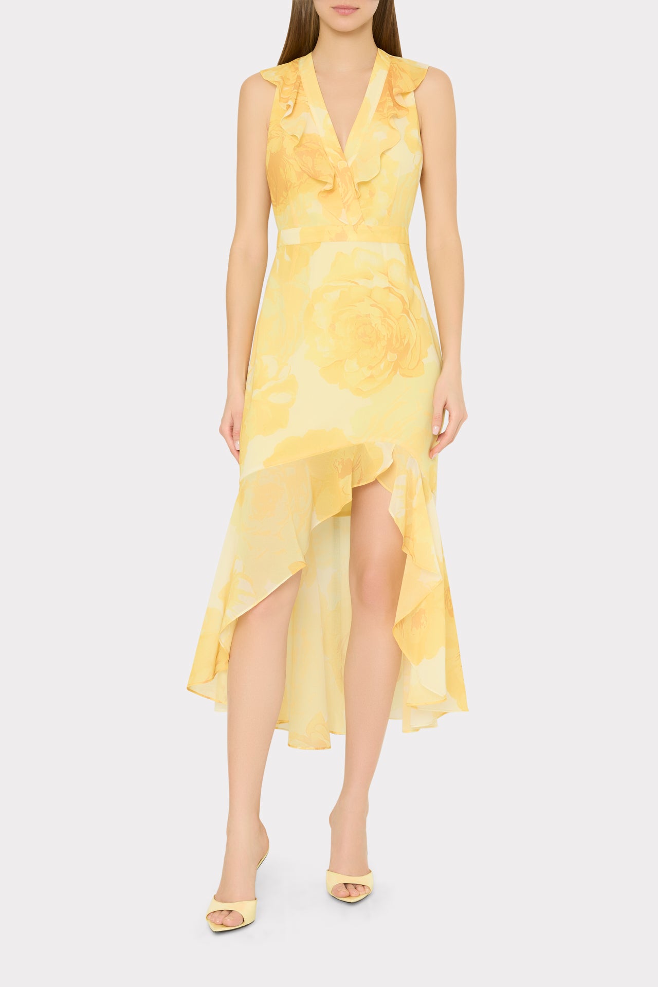 Nanci Printed Midi Dress Yellow Multi / 0