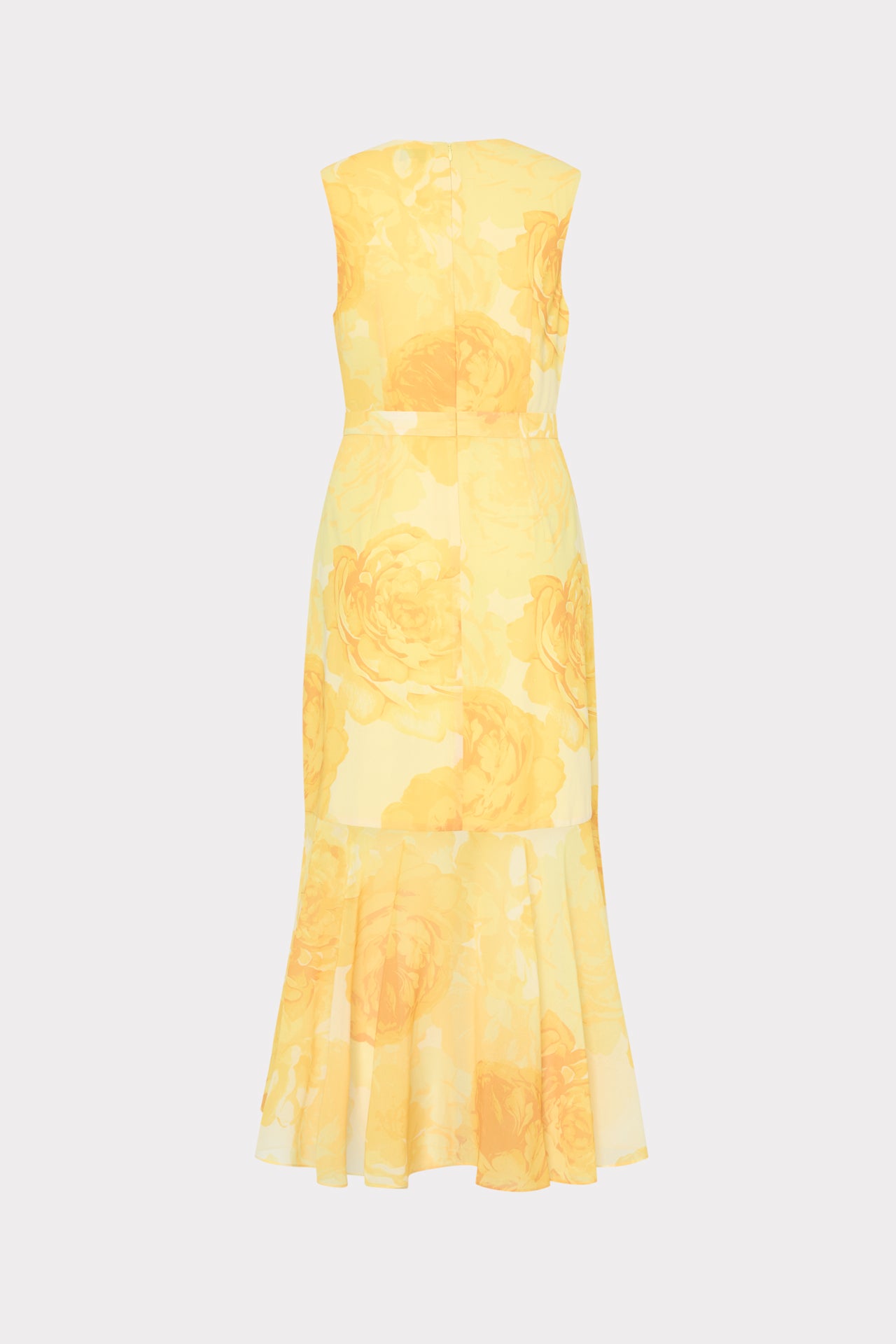 Nanci Printed Midi Dress in Yellow Multi | MILLY