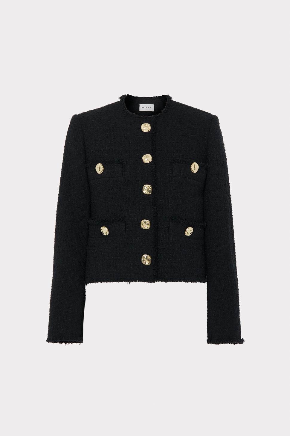 CHANEL 16P Tweed Jacket 34 Navy Blue/ Black - Timeless Luxuries