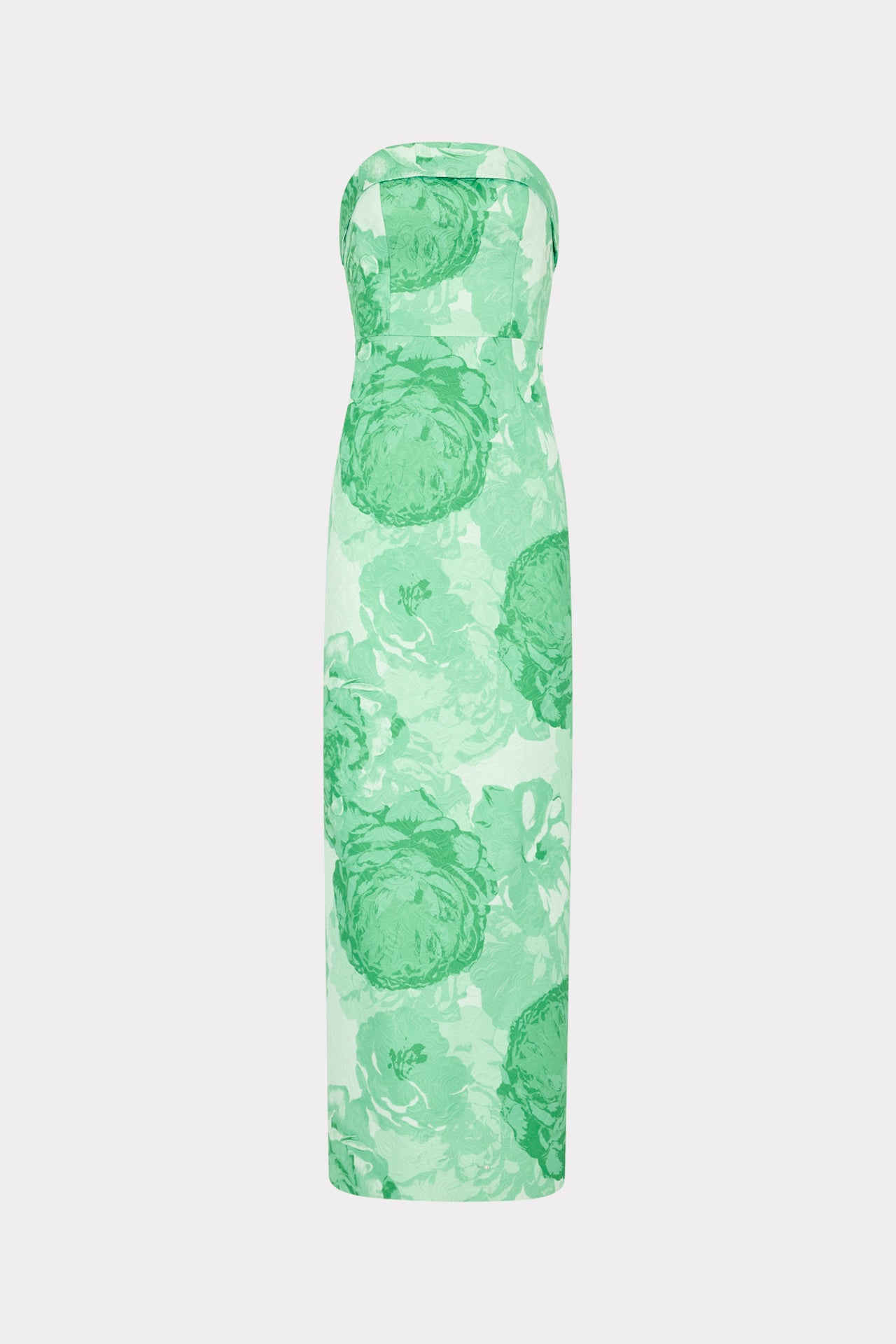 Ella Jacquard Maxi Dress in Green Multi | Milly