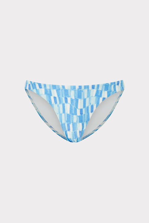 Margot Sunset Tile Bikini Bottom Light Blue Multi Image 1 of 4