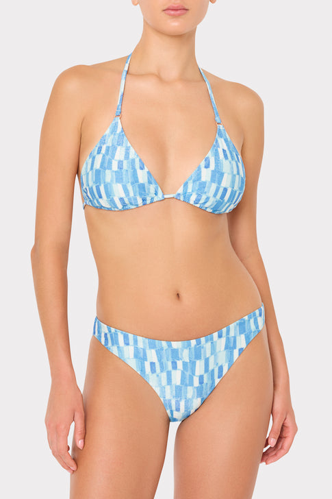 Margot Sunset Tile Bikini Bottom Light Blue Multi Image 2 of 4