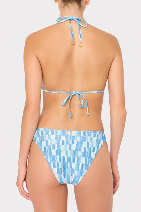 Margot Sunset Tile Bikini Bottom Light Blue Multi Image 3 of 4