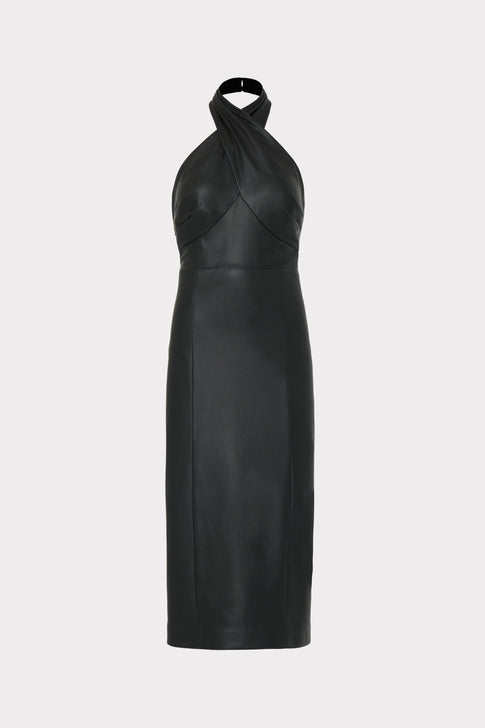 Raven Vegan Leather Dress