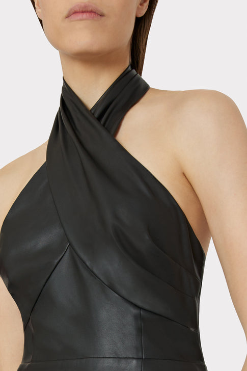 Raven Vegan Leather Dress