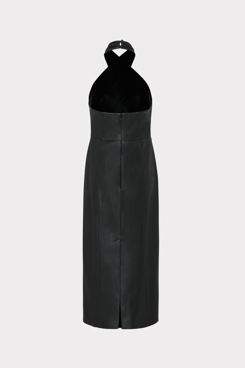 Raven Vegan Leather Dress