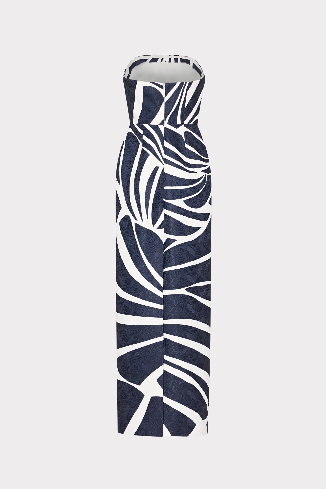 knee length dresses for ladies Orion Printed Maxi Dress in Navy/White