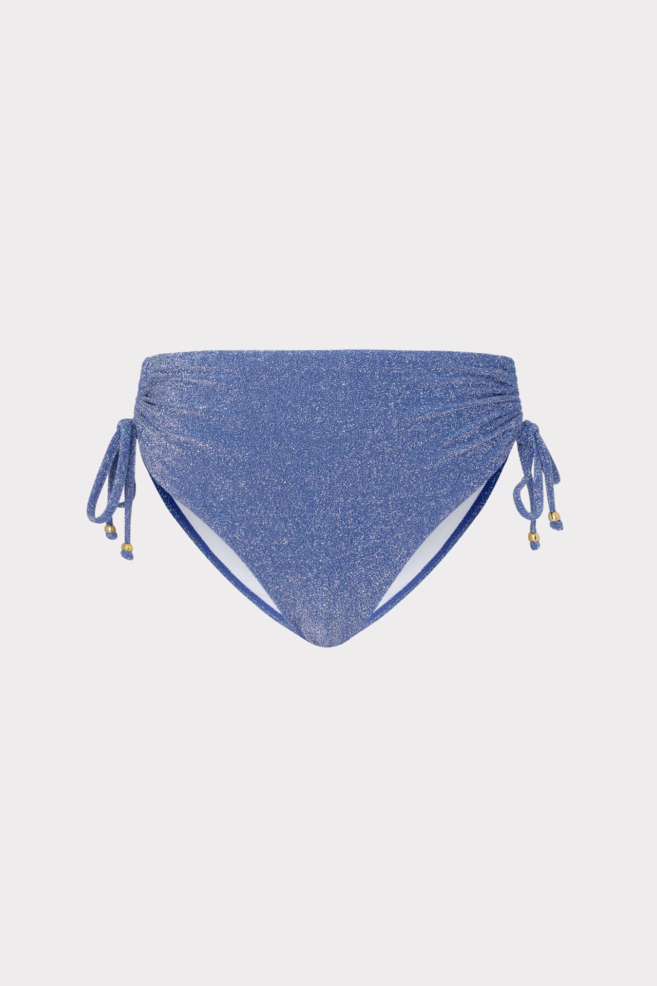 Shimmer Bikini Bottom in Blue MILLY