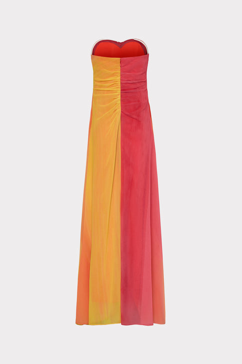 Sunset Stripe Strapless Dress Multi Image 6 of 6