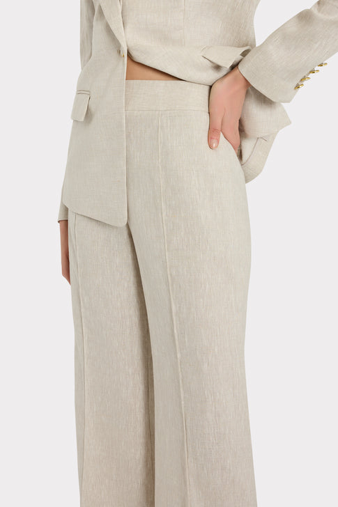 Noa Linen Trousers Natural Image 3 of 4