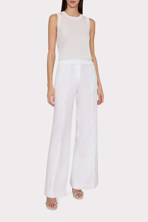 Nash Linen Pants White Image 2 of 4