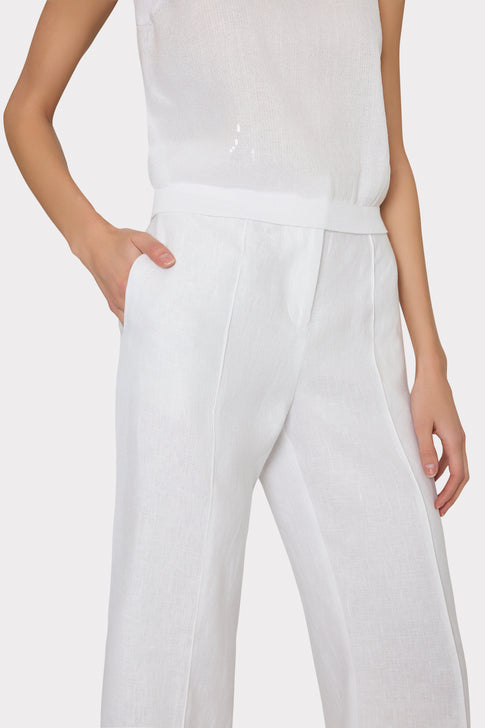 Nash Linen Pants White Image 3 of 4