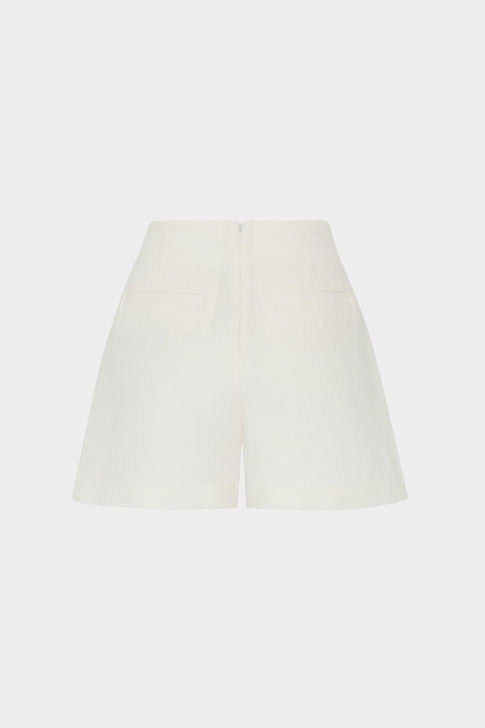 Nova Linen Shorts White Image 4 of 4