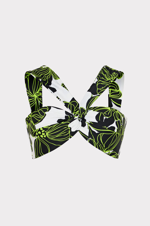 Olivia Sea Of Petals Draped Bandeau Top