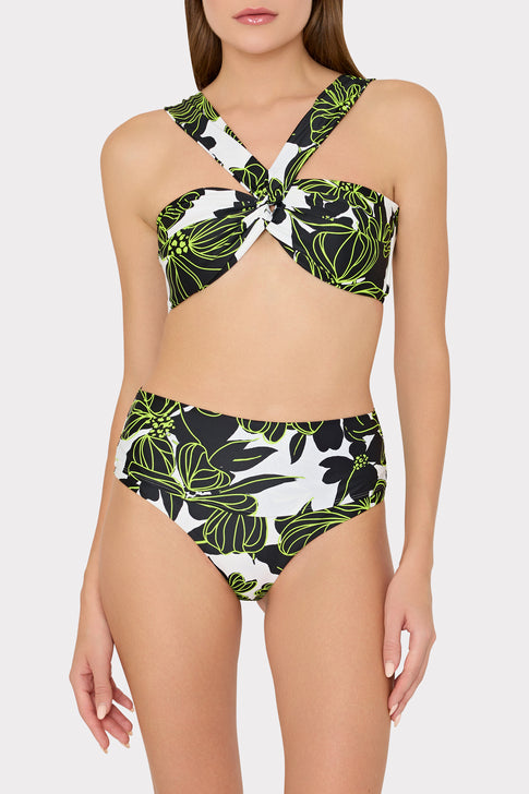 Olivia Sea Of Petals Draped Bandeau Top