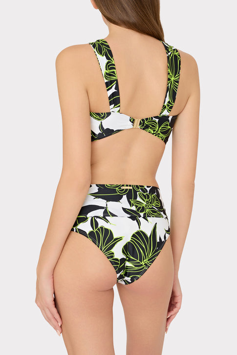 Olivia Sea Of Petals Draped Bandeau Top